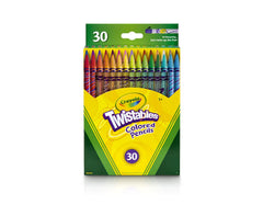 Crayola Twistables Colored Pencils, 30 Count, Assorted Colors, Gift