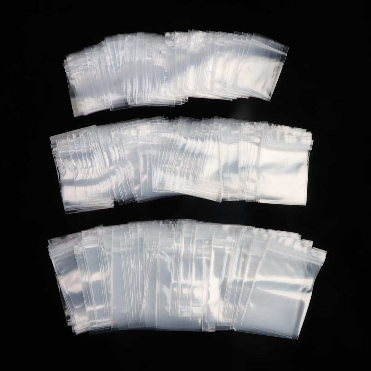 Plastic Bags 100PCS Clear Resealable Grip Seal Bag 5cm X 7cm Thick Durable Protecting Small Items Ziplock Storage Pouches for Daily Use Poly Seal Jewelry Drugs Beads Snacks Seeds Coin Cookies Sweets