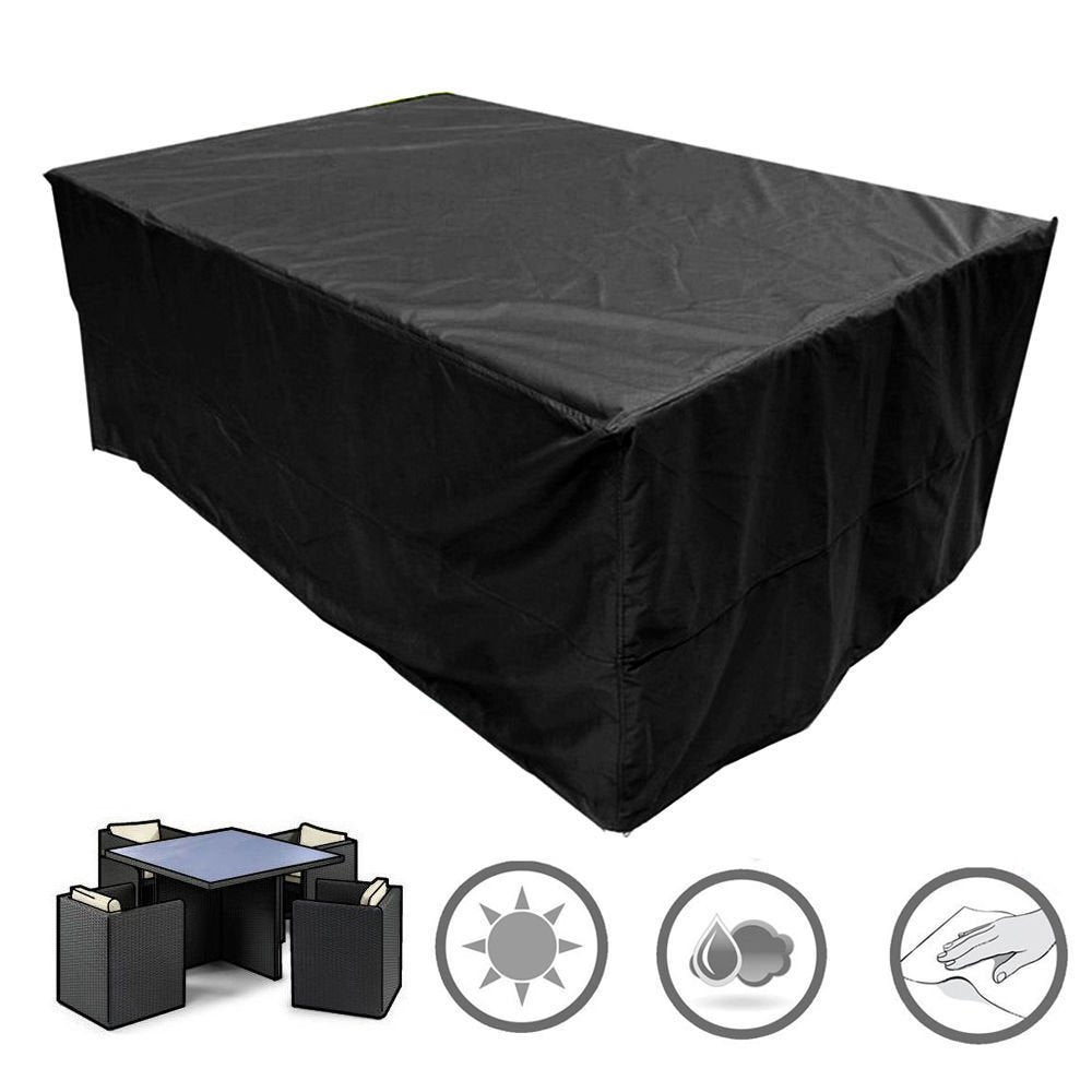 utewlin Outdoor Garden Furniture Covers Waterproof，200x160x70cm Tear Resistant Oxford Fabric Furniture Set Covers, Patio Set Cover, Garden Table Cover, Windproof, Anti-UV