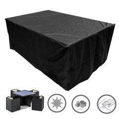 utewlin Outdoor Garden Furniture Covers Waterproof，200x160x70cm Tear Resistant Oxford Fabric Furniture Set Covers, Patio Set Cover, Garden Table Cover, Windproof, Anti-UV