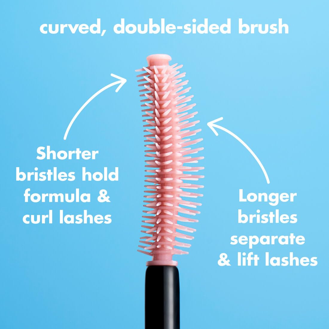 e.l.f. Lash 'N Roll Mascara, Curling Mascara For Visibly Lifted Lashes, Lifts & Separates Lashes. Long-Lasting Formula, Vegan & Cruelty-Free, Black