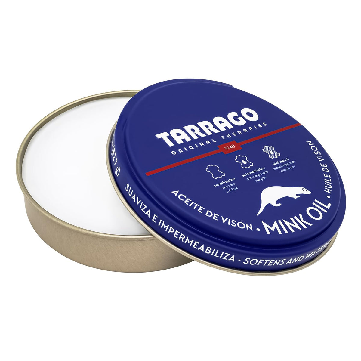 Tarrago Mink Oil 100 ml   Mink Oil Enriched Grease for Leather Goods   Filler Paste for Repairing All Types of Footwear On Leather Surfaces   Perfect for Leather and Textile Surfaces