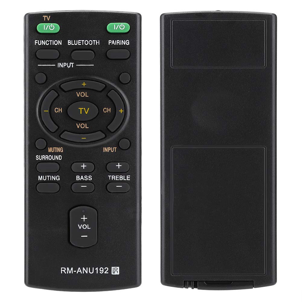 for Sony Rm Anu191 Remote for Sony Sa Ct60Bt Remote Abs Black Replacement Rm Anu192 Remote Control for Sony Sound Bar Sact60Bt Htct60Bt Sswct60