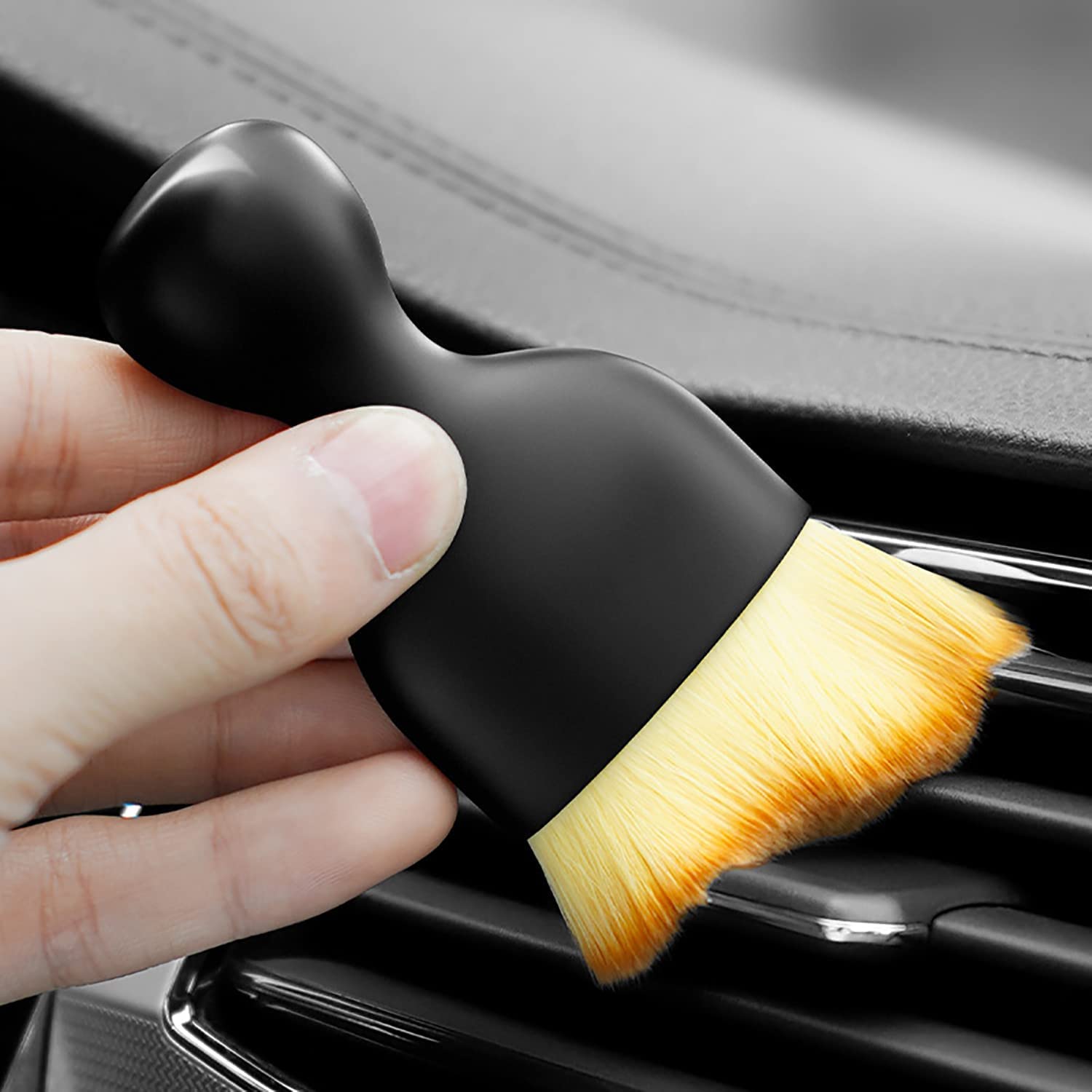 XZYZYW Car Cleaning Brush Dusting Brush, Soft Brush for Car Interior Cleaning - No Scratch, Car Interior Crevice Dusting Brush, Suitable for Every Corner of Car, Sofa, Screen, (bicolor)