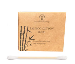 Eco-Friendly Shop 100 Bamboo Cotton Buds 100% Natural Biodegradable Wooden Swabs (100 BUDS)