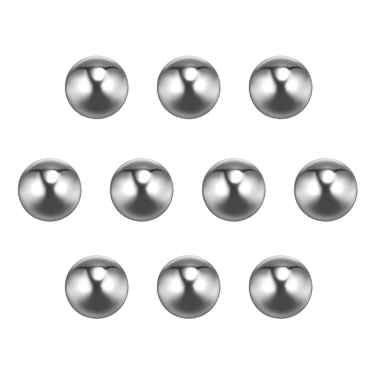 sourcing map 10pcs 14mm 201 Stainless Steel Bearing Balls G200 Precision