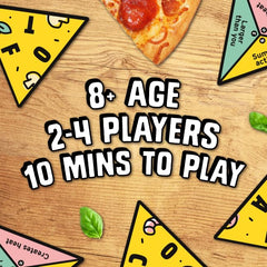 P for Pizza Board Game: Build a Giant Pizza Slice Before Anyone Else Family Travel Game Great for Adults and Kids   Perfect For Holidays and Camping