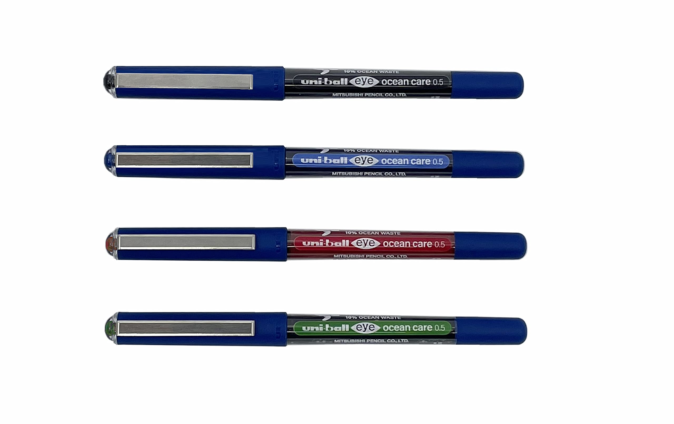 uni-ball Eye Ocean Care UB-150ROP Red Rollerball Pens. Fine 0.7mm Ballpoint Tip for Super Smooth Writing, Drawing, Art, Crafts and Colouring. Fade and Water Resistant Liquid Uni Super Ink. 12 Pack