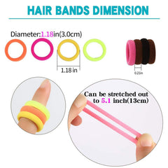 100 PCS Hair Bands for Girls Toddler Hair Bands Baby Hair Bobbles for Baby Girls Kids Toddlers Multicolor (Light -colored-100pcs)