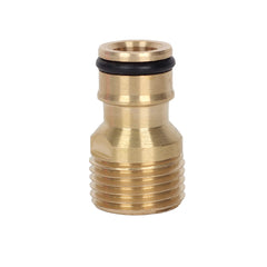 2 Pack Brass Garden Hose Tap Connector,1/2 inch Brass Male Threaded Tap Connector for Hose Pipe,Copper 1/2 inches BSP Hose Connector Male Watering Fittings for Threaded Faucet Adapter Quick Connector