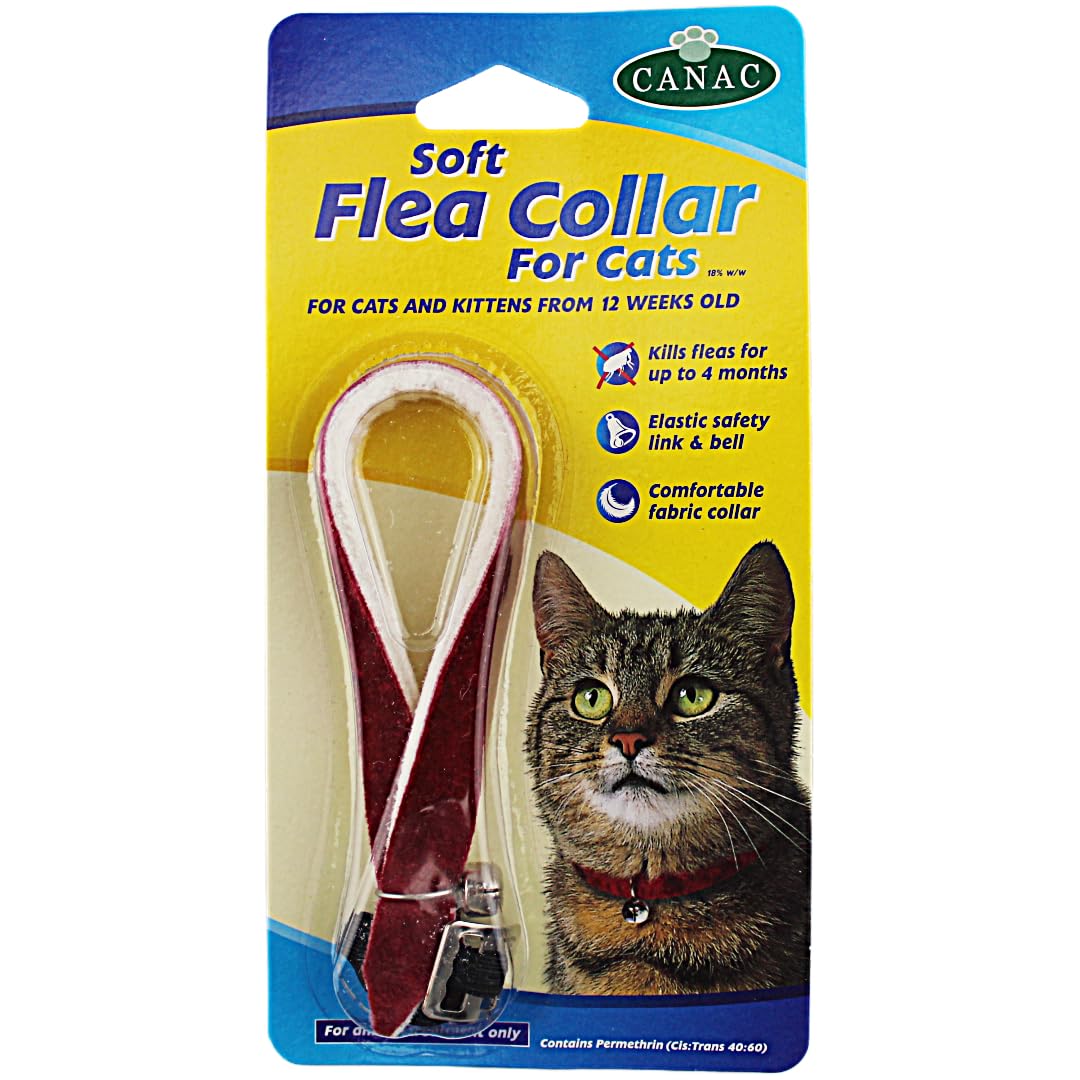 2 x Soft Flea Collar for Cats, Kills Fleas for up to 4 Months (2 Collars)