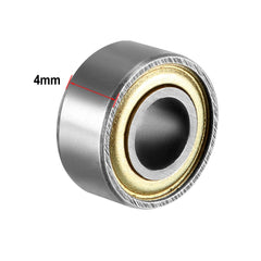 sourcing map 684ZZ Ball Bearing 4mm x 9mm x 4mm Double Shielded 684-2Z Deep Groove Bearings, Carbon Steel (Pack of 20)