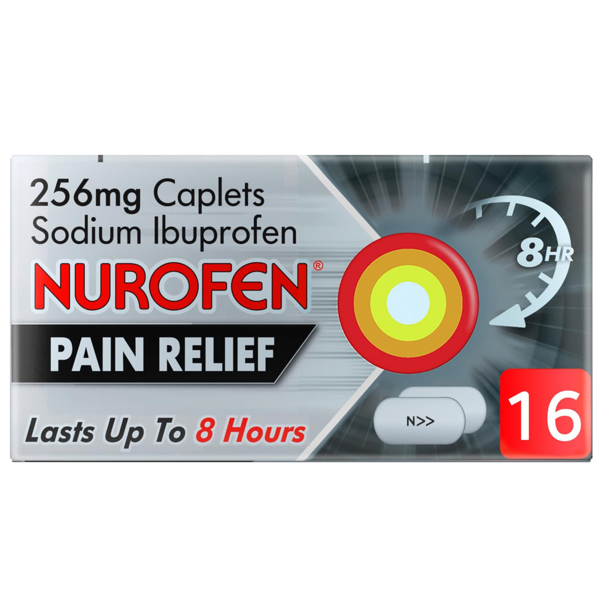 Nurofen Joint & Back Pain Relief Ibuprofen 256mg Caplets 16s