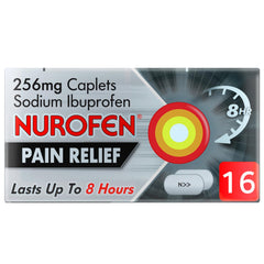 Nurofen Joint & Back Pain Relief Ibuprofen 256mg Caplets 16s