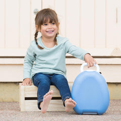 My Carry Potty - Blue Pastel Travel Potty, Award-Winning Portable Toddler Toilet Seat for Kids to Take Everywhere