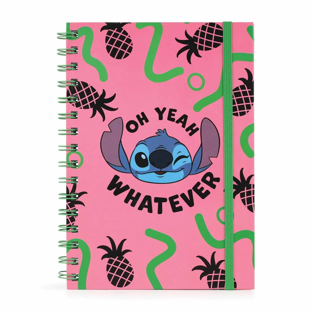 Pyramid International Disney Lilo and Stitch Wiro Notebook (Oh Yeah Whatever Design) A5 Writing Book, Lilo and Stitch Gifts for Women, Men and Kids, Stitch Disney Journal - Official Merchandise