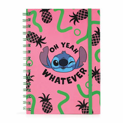 Pyramid International Disney Lilo and Stitch Wiro Notebook (Oh Yeah Whatever Design) A5 Writing Book, Lilo and Stitch Gifts for Women, Men and Kids, Stitch Disney Journal - Official Merchandise