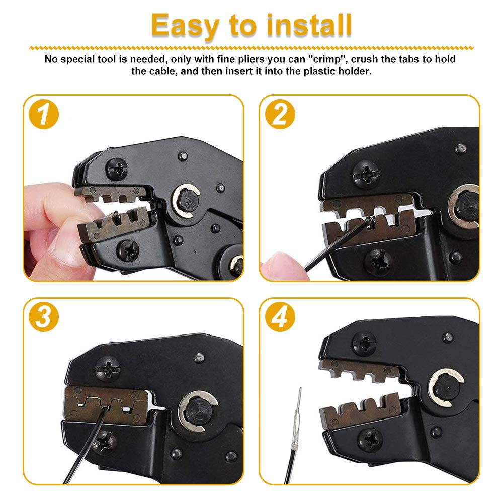 PERFETSELL 620 PCS Dupont Connector Kit 2.54mm Pitch JST SM 1 2 3 4 5 6 Pin Crimp Housing Connector with Dupont Wire/Cable Connectors Dupont Male Female Crimp Pins Adaptor Assortment Kit in Clear Box