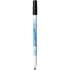 BIC Velleda Whiteboard Pens, Dry Wipe Markers in Black, low odour and with resistant, thin tip, Pack of 2