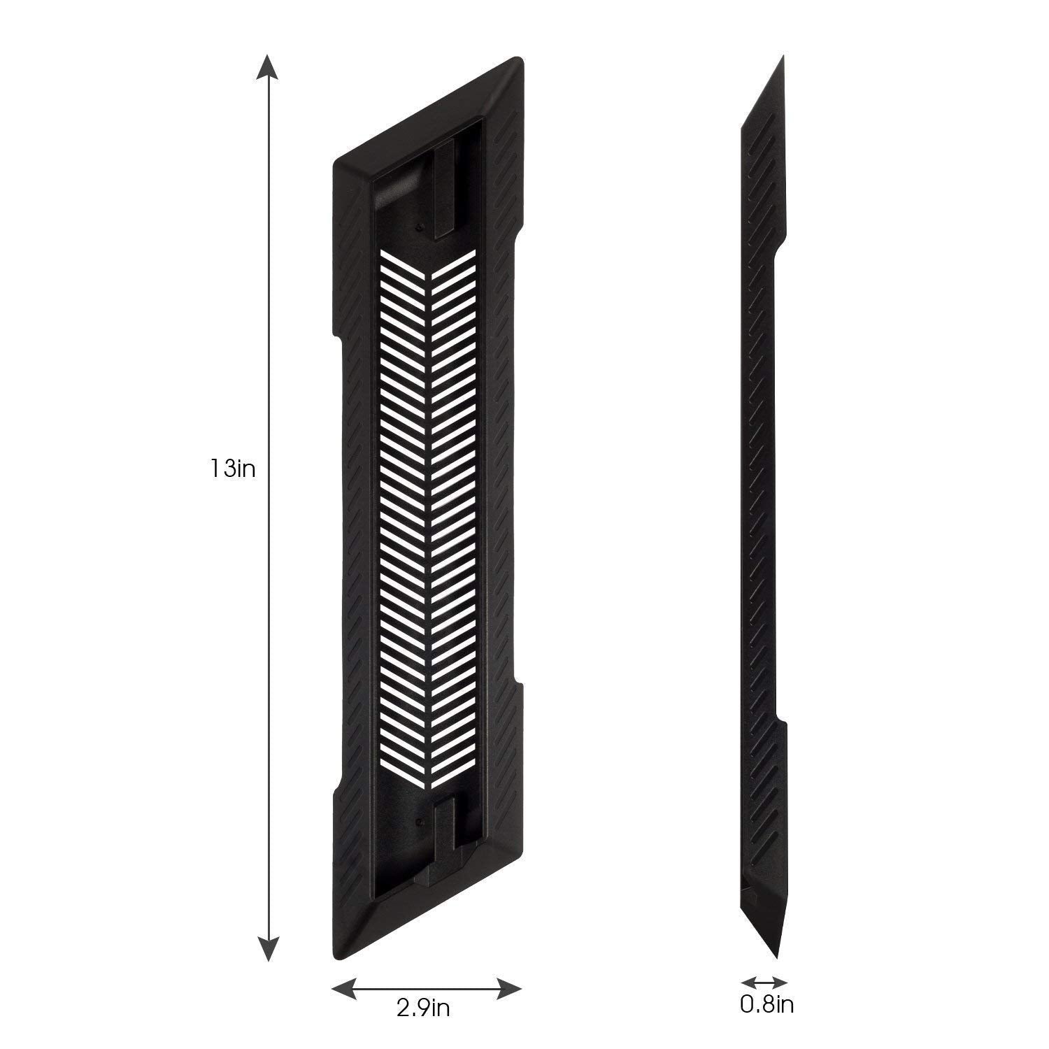 KlsyChry PS4 Slim Stand, PS4 Slim Vertical Stand for Playstation 4 Slim Console Cooling Stand- Black