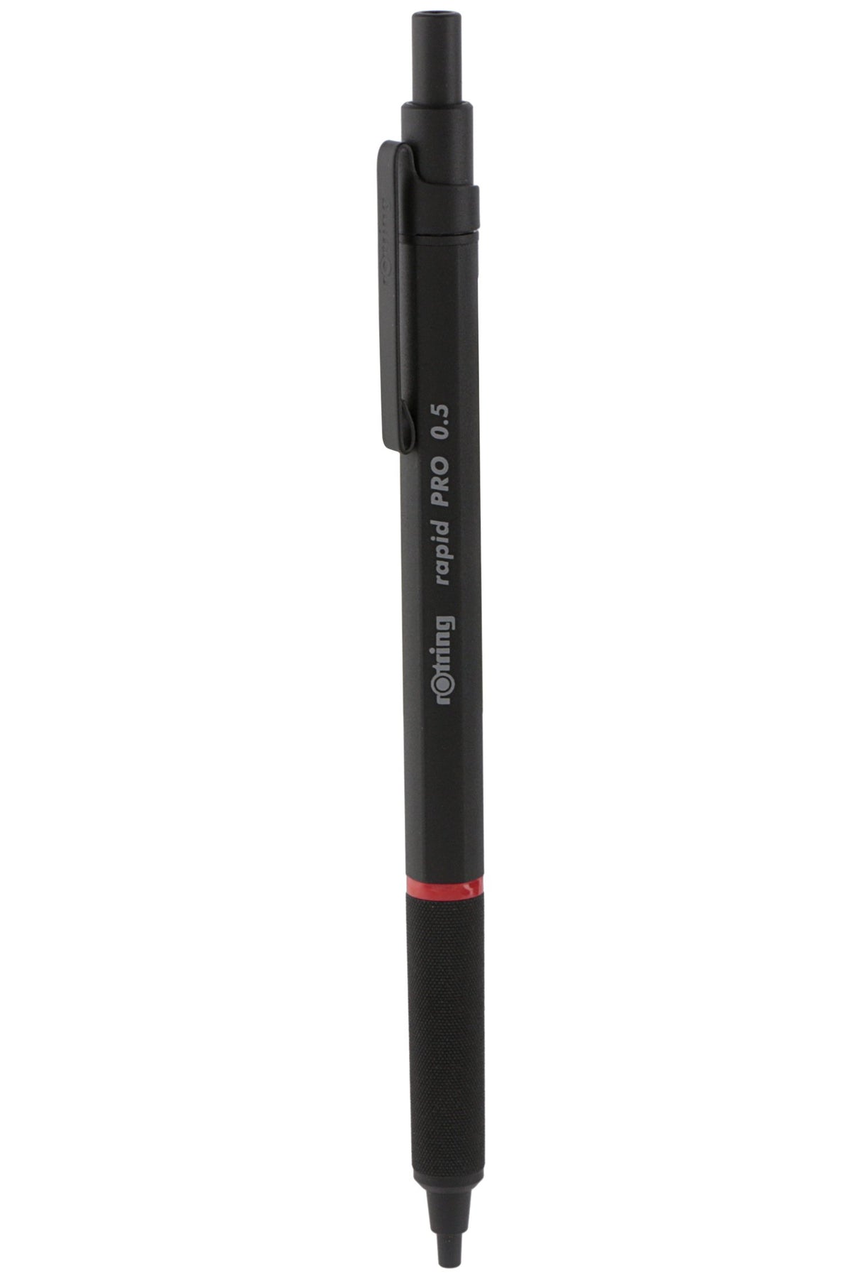 rOtring Rapid Pro Mechanical Pencil   HB 0.5 mm Lead Propelling Pencil   Reduced Lead Breakage   Matte Black Full-Metal Barrel