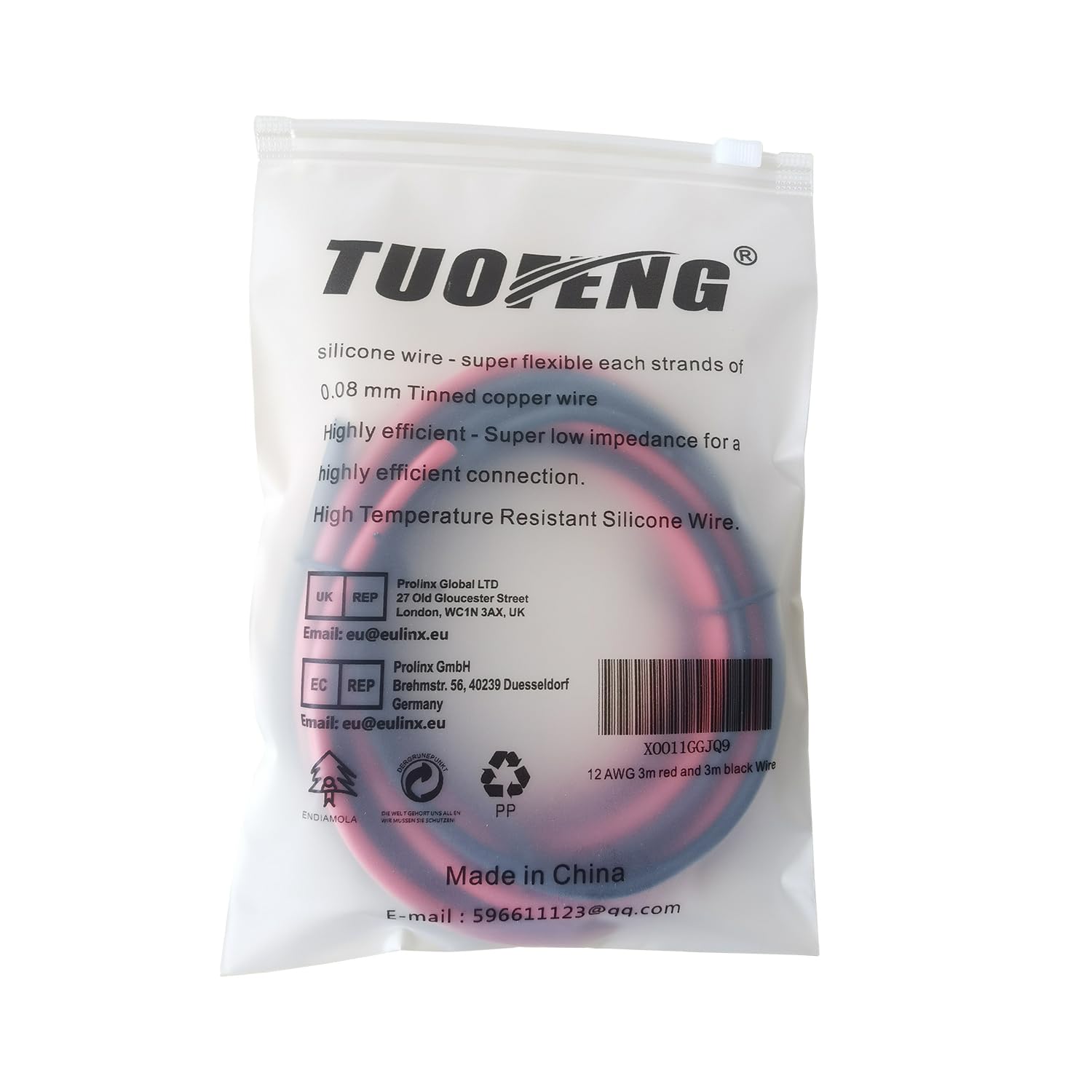 TUOFENG 1.3mm²Electrical Wire, 16 AWG Silicone Wire Hook Up Wire Cable 3 m [1.5 m Black and 1.5 m Red] - Soft and Flexible 252 Strands 0.08mm of Tinned Copper Wire High Temperature Resistance