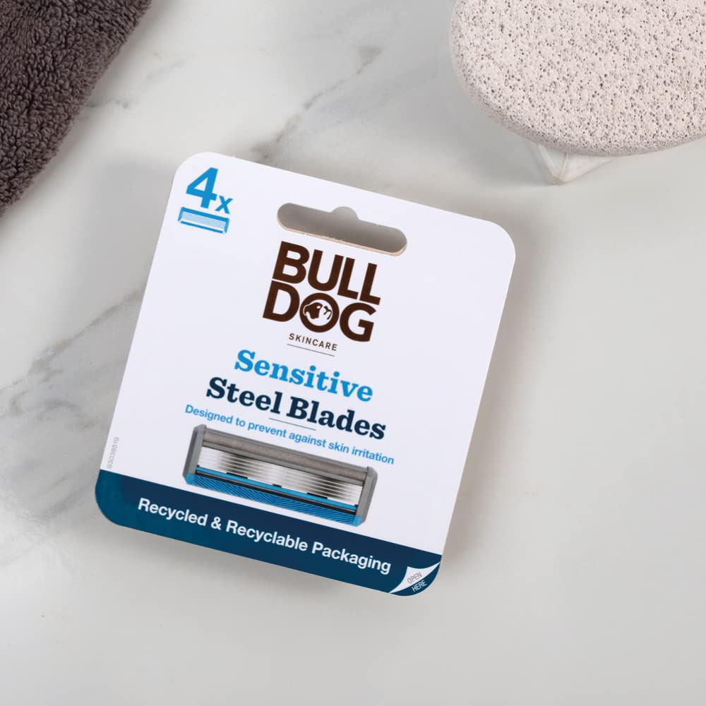 Bulldog Skincare Sensitive Bamboo Razor Blades x4