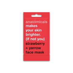 Anatomicals Face Masks Skincare Bundle Two (6 Pack) - Strawberry Yarrow, Anti Pollutant, Pimple Prevention, Wrinkle Reducing, Super Greens & Skin Boosting Honey Face Masks Beauty