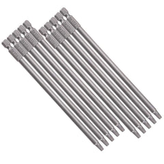 Gasea 10pcs 150mm 1/4 inches Hex Shank Long Magnetic Square Head Screwdriver Bits Square Drive Bit Set (SQ2)