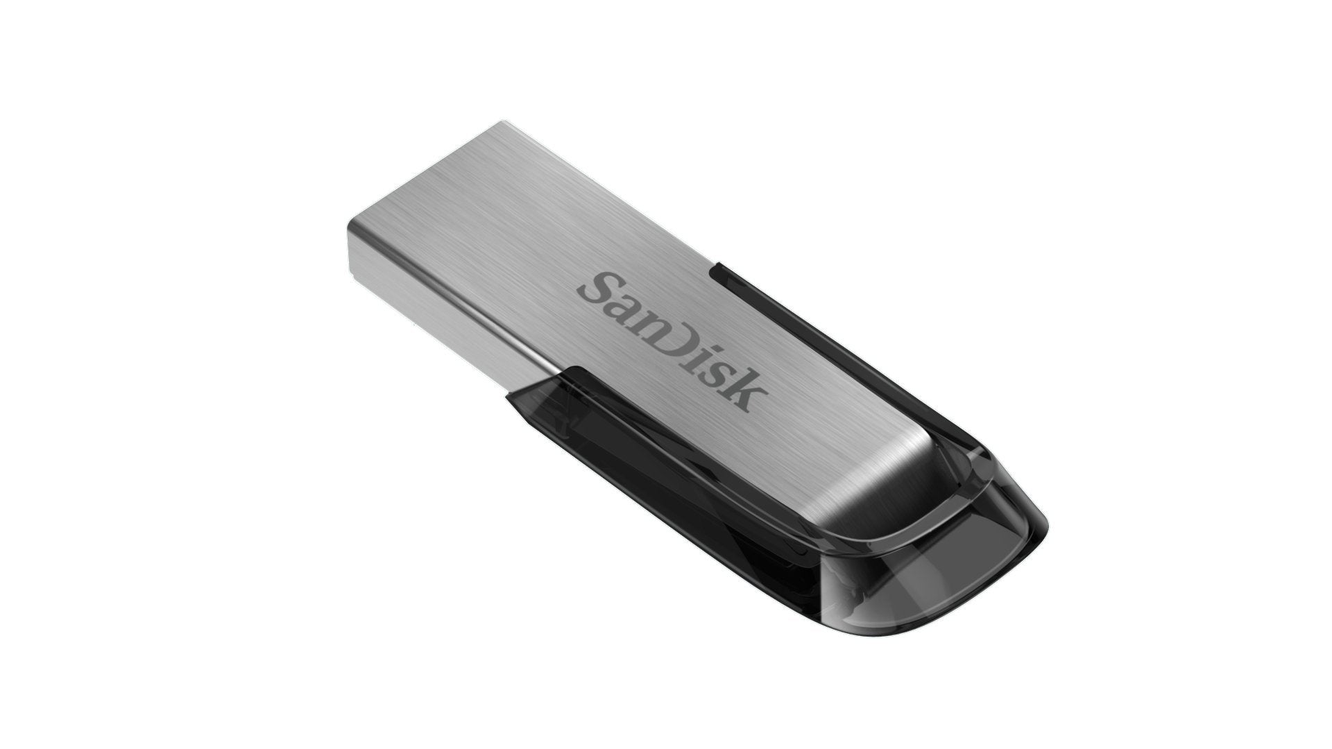 SanDisk Ultra Flair 128GB, USB 3.0, 150MB/s Read, Durable, Sleek Metal Casing, Silver/Black