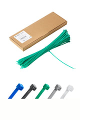 Haus Projekt Green 300x3.6mm Cable Ties Heavy Duty, 100pcs Premium Industrial Multi-Purpose Plastic Zip Tie Wraps, Indoor and Outdoor Use, Cable Management, Wires, Office, Garden, Christmas Cable Ties