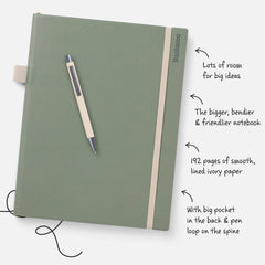 IF Bookaroo Bigger Things Notebook Journal - Gold