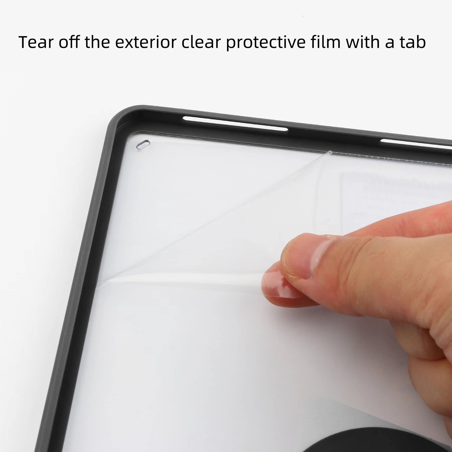 VOVIPO Slim Case for Samsung Galaxy Tab S6 Lite 10.4 inch 2022 (SM-P613/P619) & 2020 (SM-P610/P615),Shockproof Cover with Clear Transparent Back Shell with S Pen Holder-Marble Blue