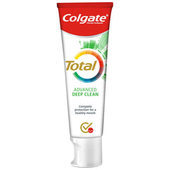 Colgate Total Advanced Deep Clean Toothpaste   Fluoride Toothpaste   Cleans Deep in Hard-to-reach Places   Superior 24 Hour Bacterial Defence   Fights Plaque Bacteria 3x More Effectively