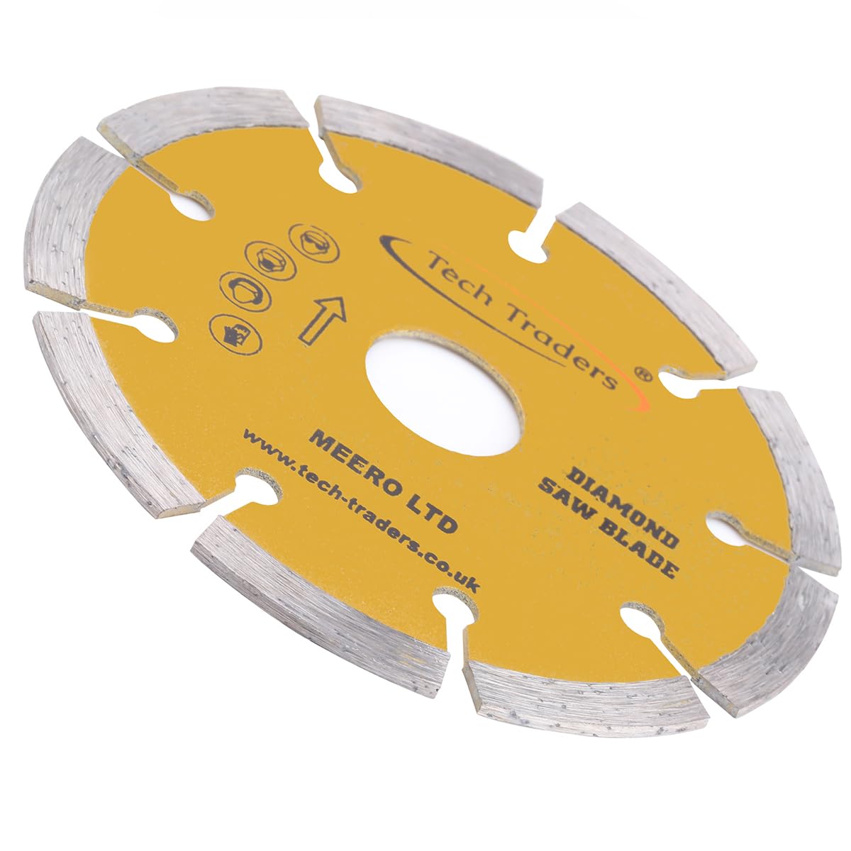 Tech Traders ® 3 x 115mm 4.5 inches Diamond Disc Cutting Blade Angle Grinder Stone Brick Concrete