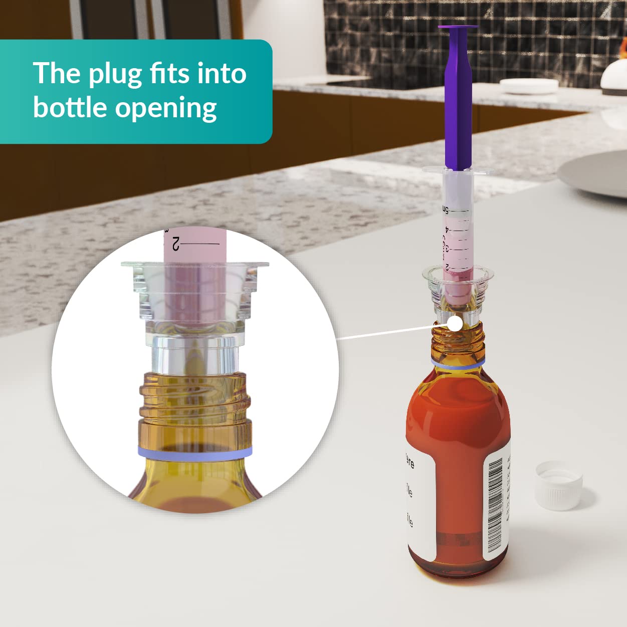 5ml Oral Medicine Syringe and Bottle Plug, Box of 10 - Suitable for Baby, Children, Pets