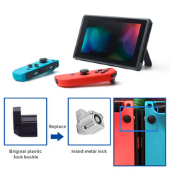 ECSiNG 3 Pair Left Right Slider Buckle Metal Lock Latch Bracket Controller Replacement Repair Part Tool Compatible with Nintendo Switch Joy-Con