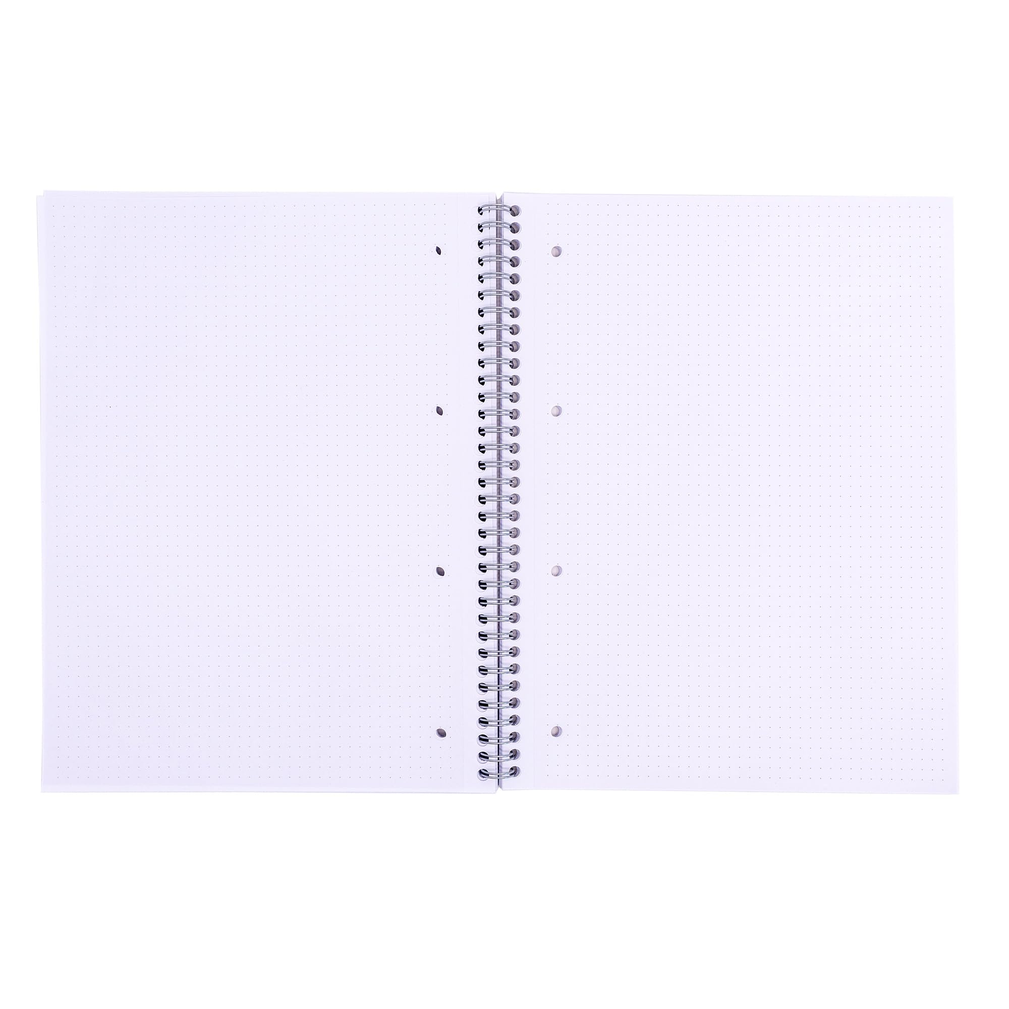 Pukka Pad, A4 Dotted Metallic Jotta Book for Graphing, Art, Bullet Journaling – 3 Pack – 29.7 x 23cm – Wirebound Notebook with 80GSM Paper, 4-Hole Margins and Perforation - 200 Pages, Grey