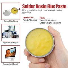 flintronic Solder Flux Paste, 50g Rosin Solder Flux, Solder Flux Tin Paste, No-Clean Lead-Free Flux Environmentally Friendly Solder Tin Paste for Phone SMD PCB BGA PGA Home Appliance Welding