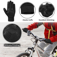 OKIDSO Kids Winter Anti-slip Thermal Gloves - Boys Girls Children Bike Cycling Touchscreen Warm Fleece Lightweight Gloves Age 4-6 for Outdoor Sports Running Riding Walking Ski Football