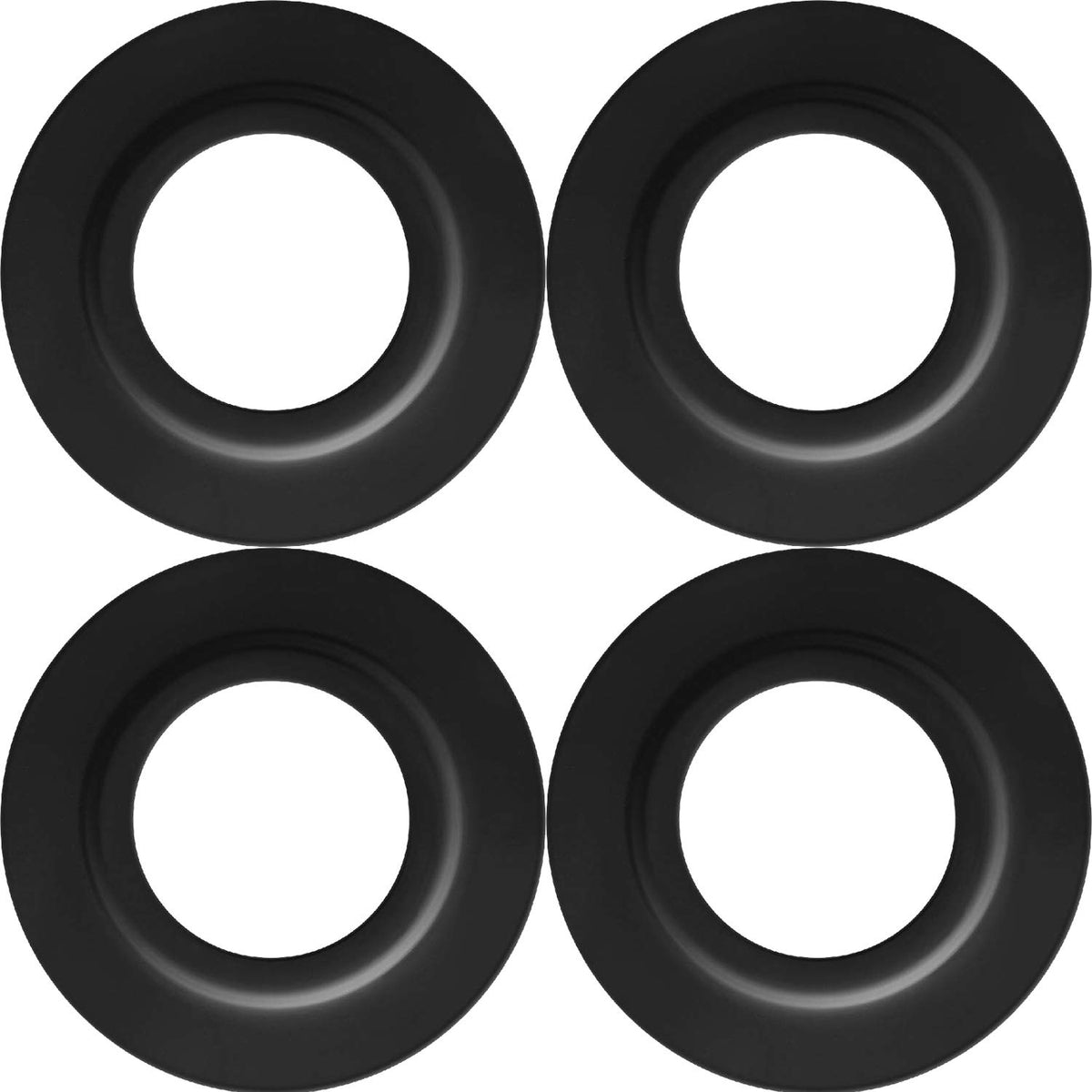 4 Pieces Metal Lamp Shade Reducer Ring for ES/E27 to BC/B22 Plate Light Fitting Lampshade Washer Adaptor Converter(Black)