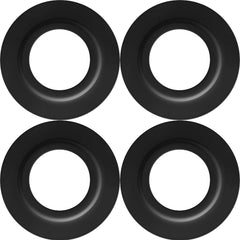 4 Pieces Metal Lamp Shade Reducer Ring for ES/E27 to BC/B22 Plate Light Fitting Lampshade Washer Adaptor Converter(Black)