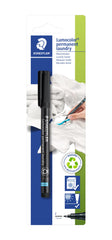 STAEDTLER 319 LM F-9 Lumocolor Permanent Laundry Marker - 0.6mm Fine Line Width, Black (Pack of 1)