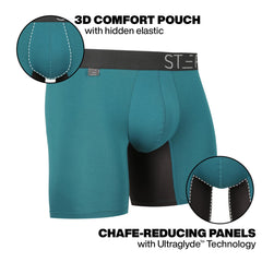 STEP ONE Mens Bamboo Boxer Brief anti chafe breathable organic underwear