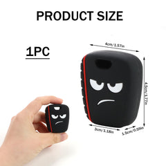 1 Pcs 2 Button Car Key Fob Cover Replacement, Funny Car Remote Control Key Case Shell Compatible with Peugeot 107 207 307 407 Citroen C1 C2 C3 C4 C5 Xsara Picasso Berlingo, Key Case No Blade