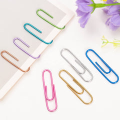 240pcs Paper Clips, 33mm Colored Paper Clip, PaperClips Assorted Colors, Paper Clips for Paperwork Office School and Personal Use