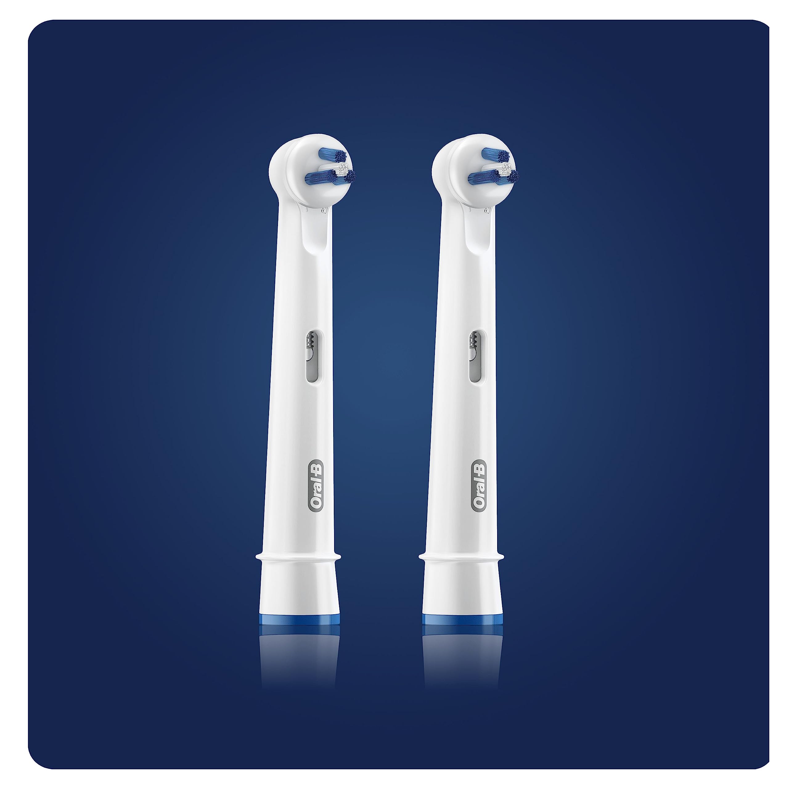 Oral-B Interspace Electric Toothbrush Head, Deep Plaque Remover, Pack of 2 Toothbrush Heads, Cleans Between Teeth, White