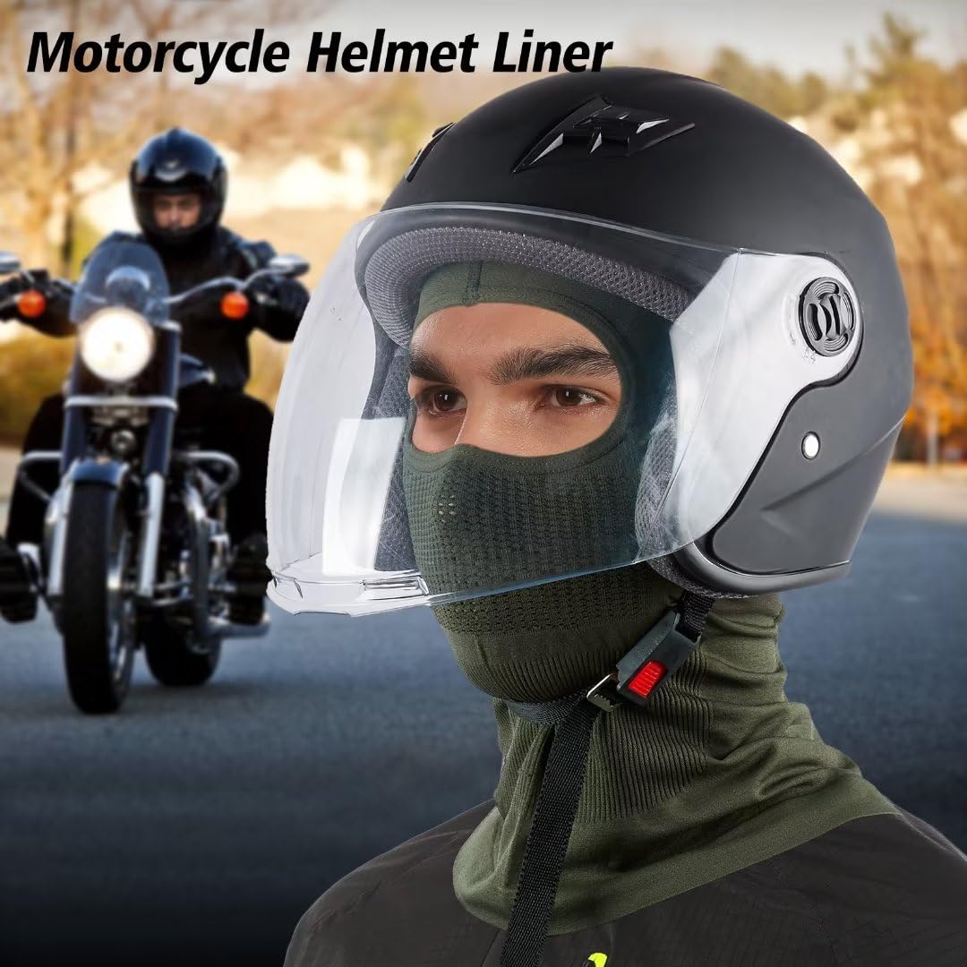 Mulor Balaclava Full Face Mask Helmet Liner for Motorbike Cycling Ski Mask for Men Women Breathable