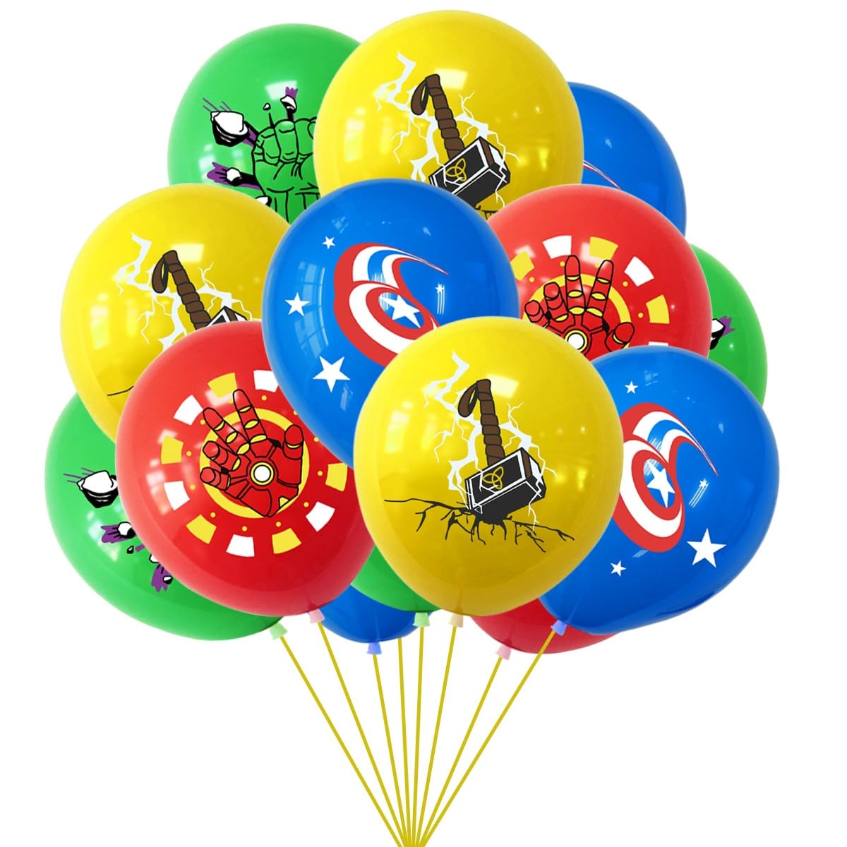 i-QiQi Superhero Balloons, The Avengers Birthday Party Decorations, Children's Party Supplies Happy Birthday Balloons for Boys.