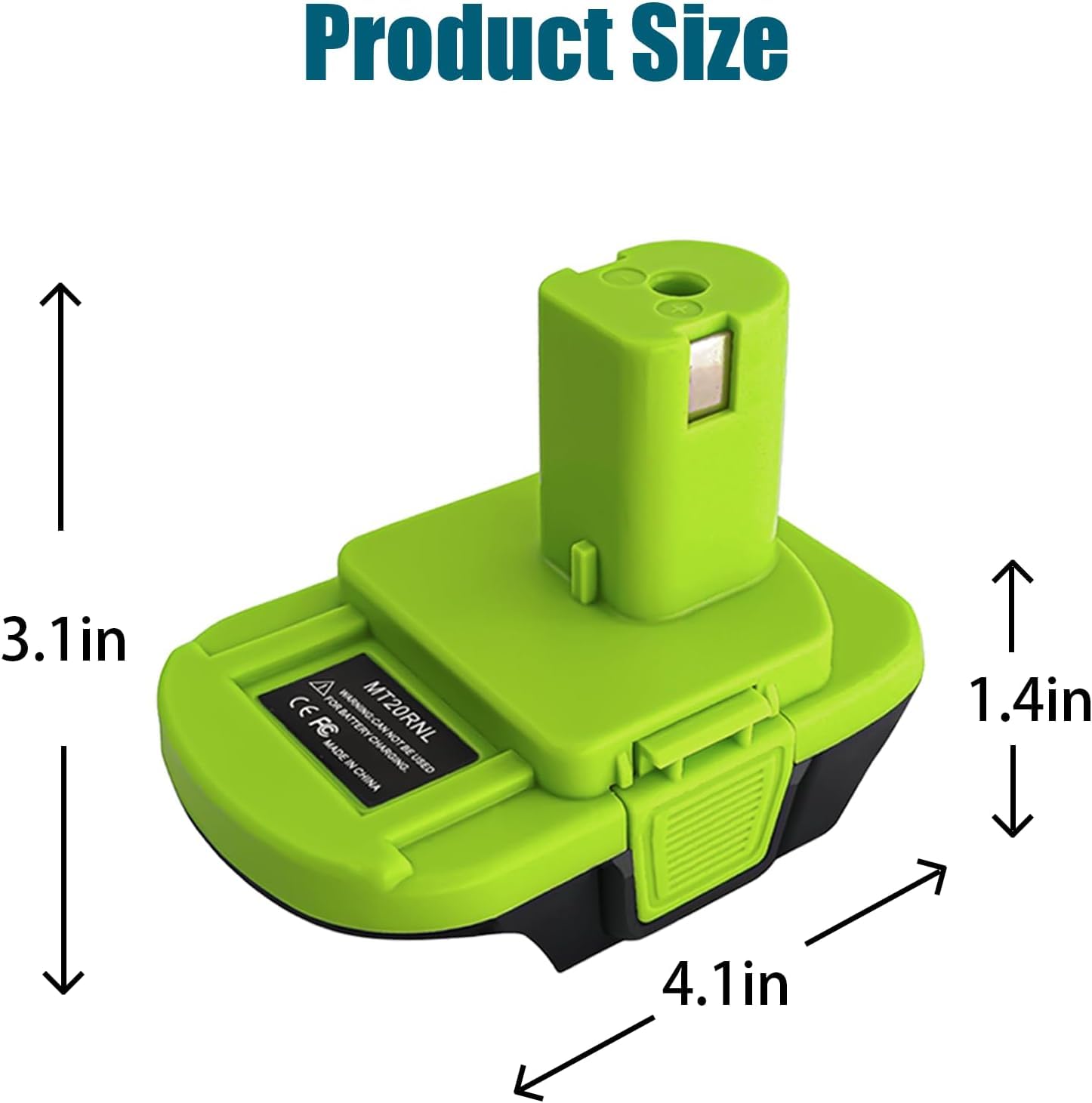 MT20RNL Battery Adapter for Ryobi 18V Power Tools, TEPULAS Battery Adaptor Convert for Makita 18V Convert for Ryobi 18V Power Tools